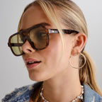 Aire Whirlpool Sunglasses (Dark Tort/Khaki Tint)