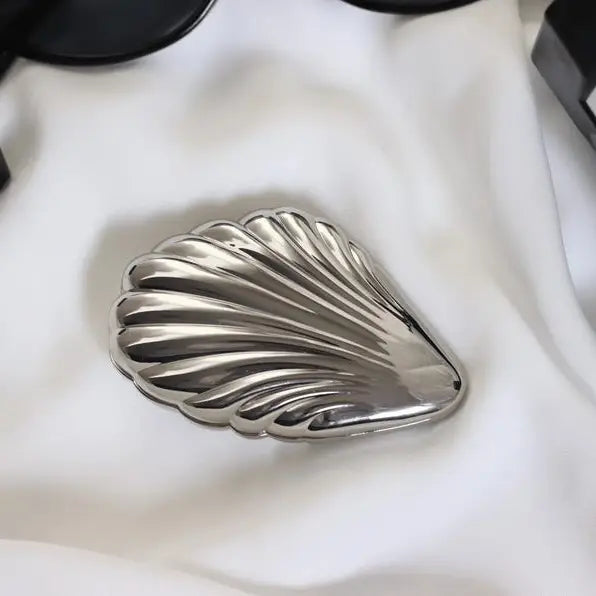 Seashell Silver Pocket Mirror