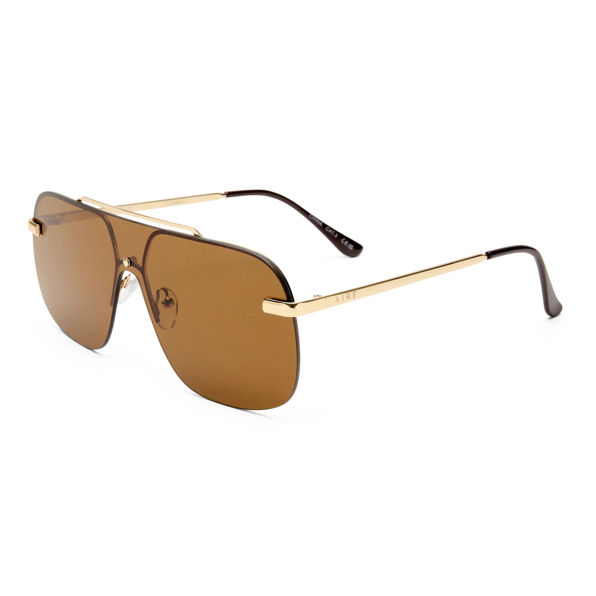 Aire Venatici Sunglasses (Gold/Khaki Mono)