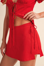 Easy Days Linen Set (Red)