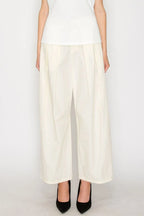 Pleated Barrel Pants