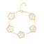 Sahira Adeline Clover Bracelet - Mother of Pearl