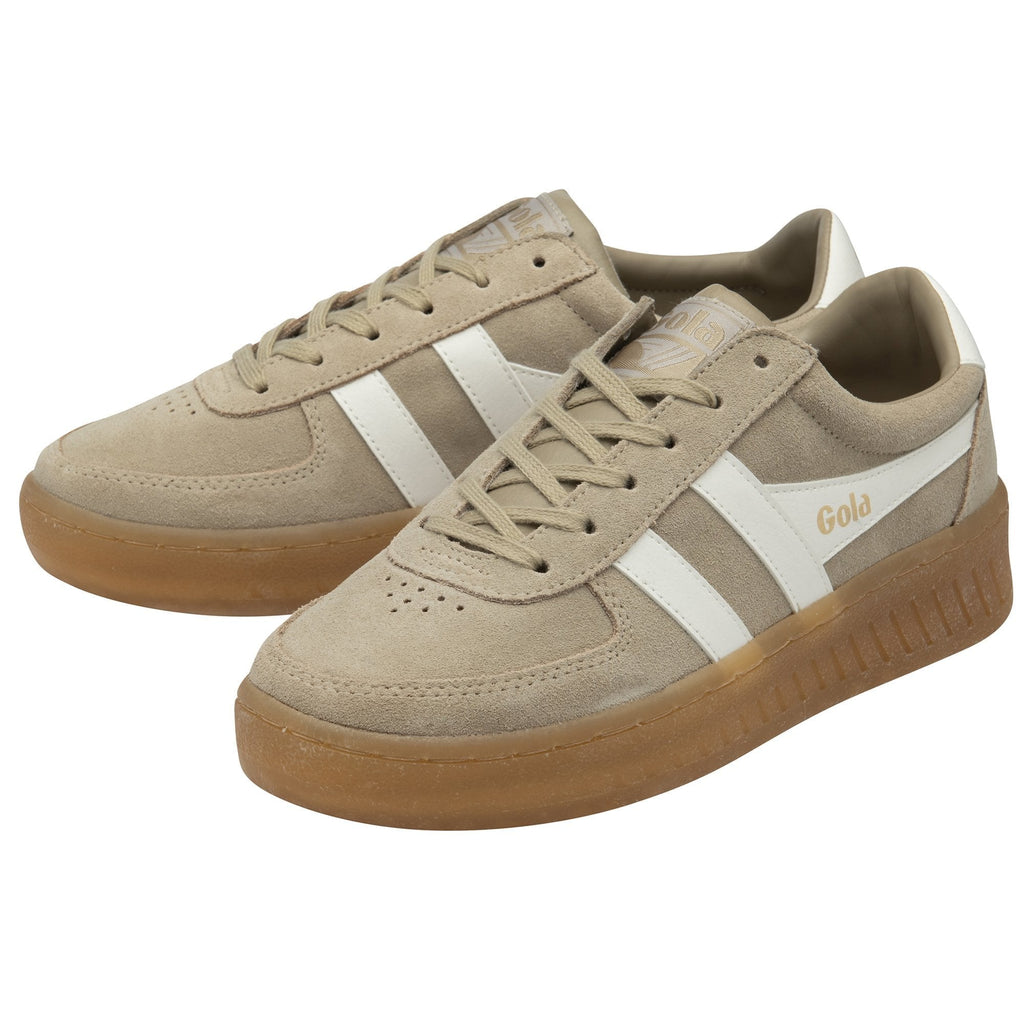 Gola Grandslam Suede Sneaker (Bone/OW/Gum)