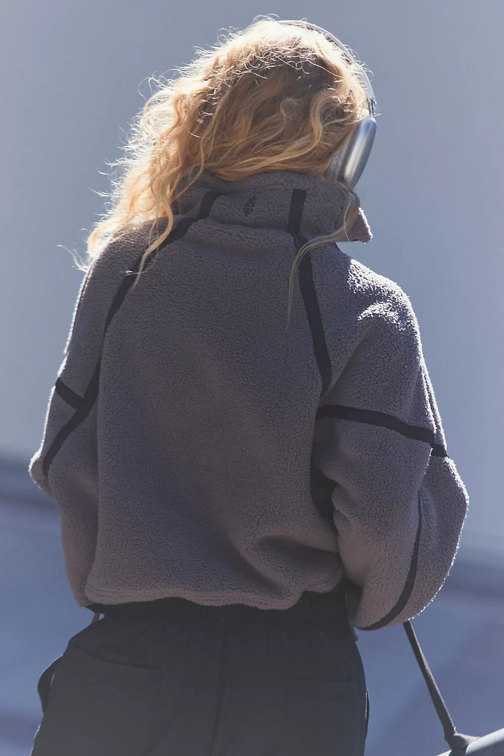 Free People Movement Mountain High 1/2 Zip Fleece (Gunmetal)