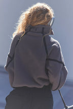Free People Movement Mountain High 1/2 Zip Fleece (Gunmetal)