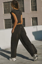Free People Movement Hot Shot Crossover Set (Washed Black)