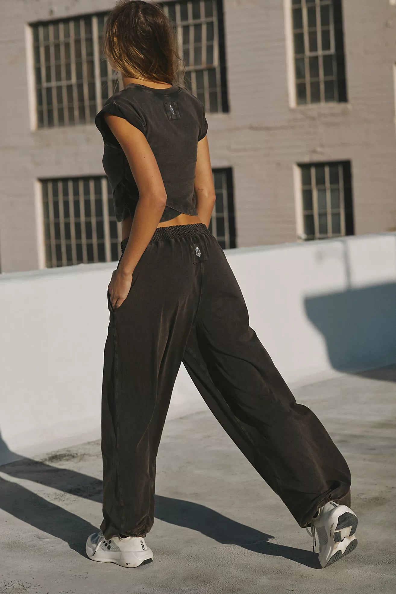 Free People Movement Hot Shot Crossover Set (Washed Black)