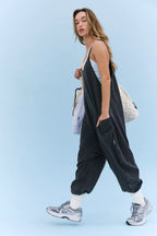 Free People Hot Shot Onesie (Washed Black)