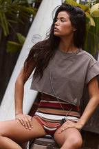 Free People Hot Shot Tee (Pewter)