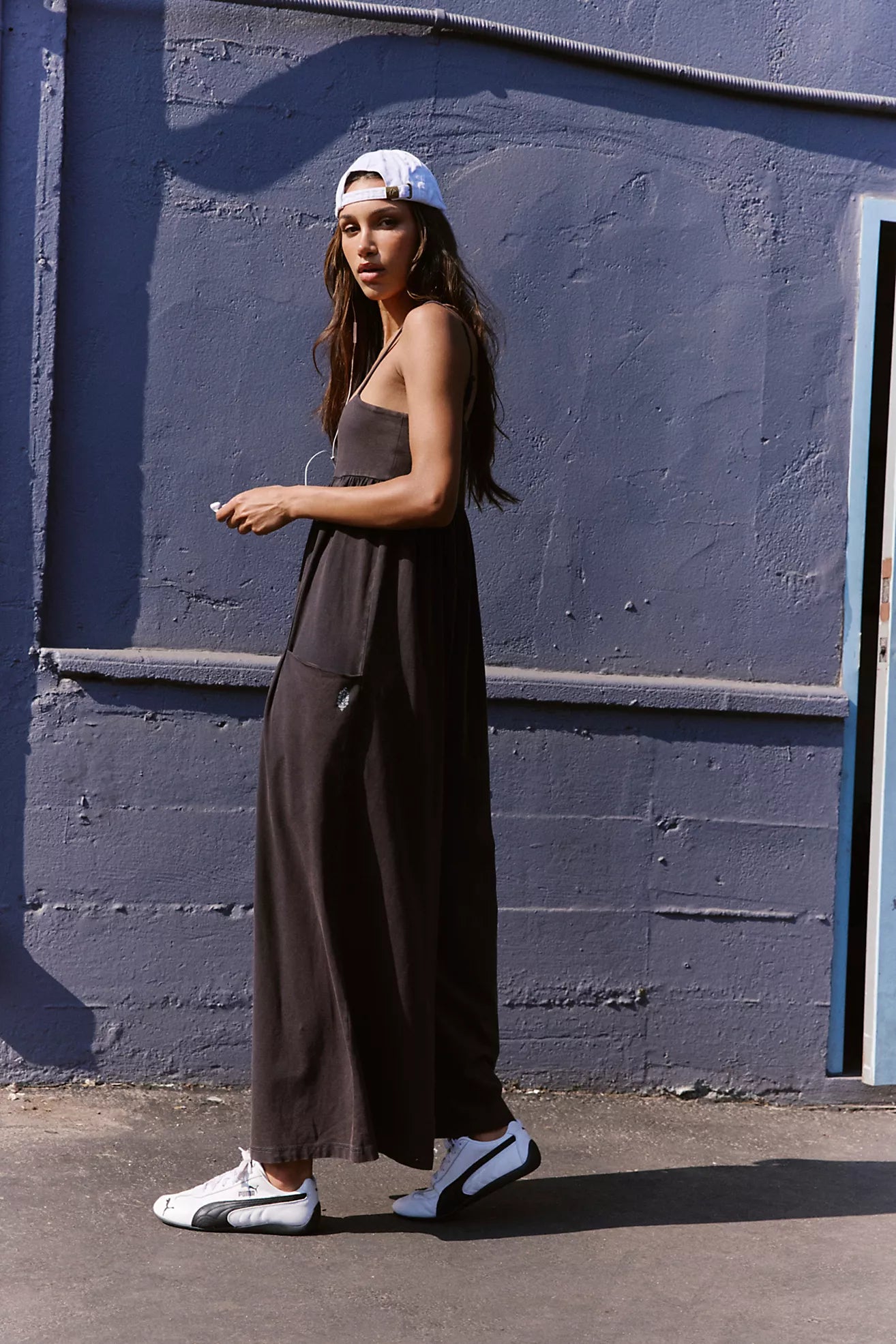 Free People Movement Hot Shot Strappy Onesie (Black)