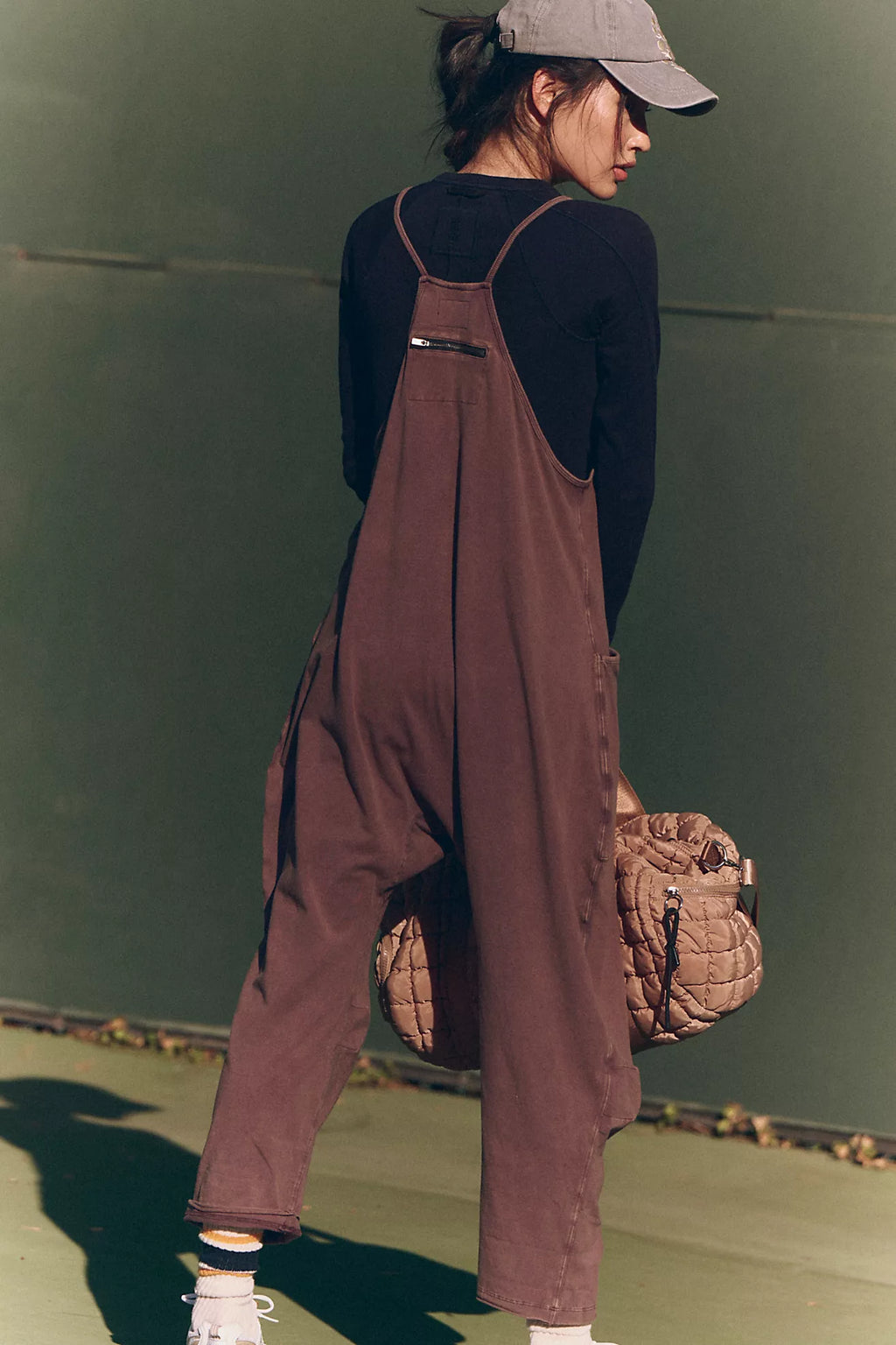 Free People Movement Hot Shot Onesie (Dark Espresso)