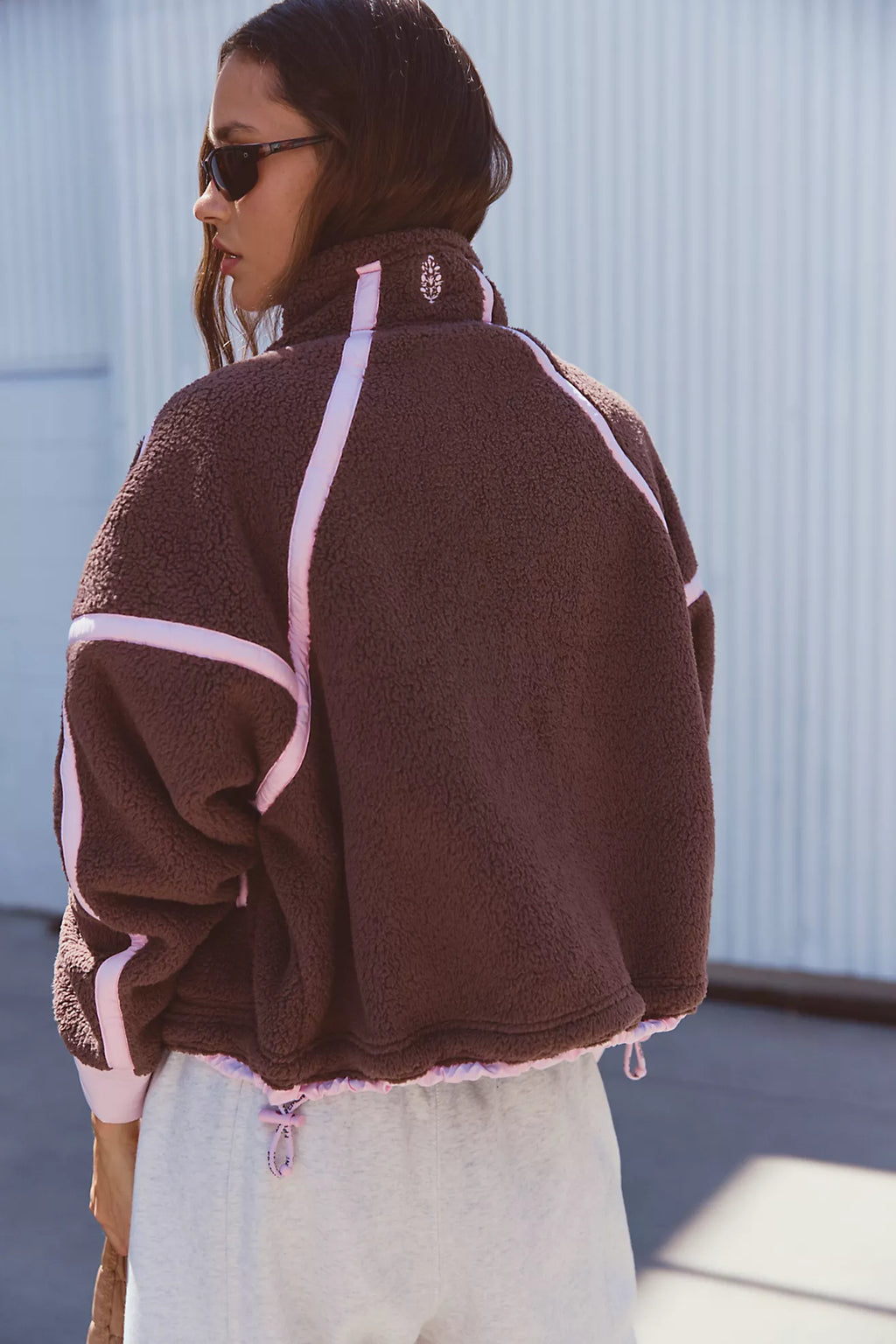 Free People Movement Mountain High Fleece Jacket (Brown Truffle)