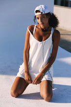 Free People Movement Hot Shot Mini Dress (White)