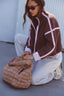 Free People Movement Mountain High Fleece Jacket (Brown Truffle)