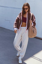 Free People Movement Mountain High Fleece Jacket (Brown Truffle)