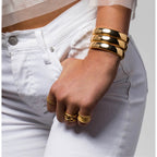 Sahira Jewelry Liza Bangle (Gold)