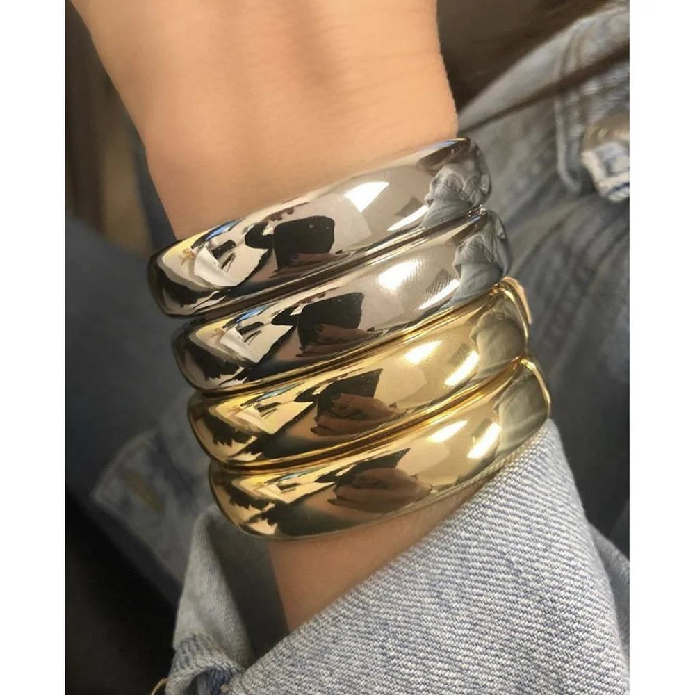 Sahira Jewelry Liza Bangle (Silver)