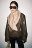 Colette Faux Leather Bomber Jacket