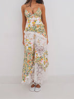 For Love & Lemons Rosalyn Maxi Dress (Yellow)