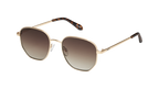Quay Big Time Sunglasses (Brushed Gold Frame / Brown Lens)