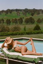 Lack Of Color Seashells Cowboy Straw Hat