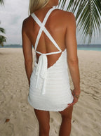 Show Me Your Mumu Hideaway Halter Mini Dress