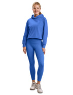 Beyond Yoga Pacer Fleece-Backed Hoodie (Mineral Blue)