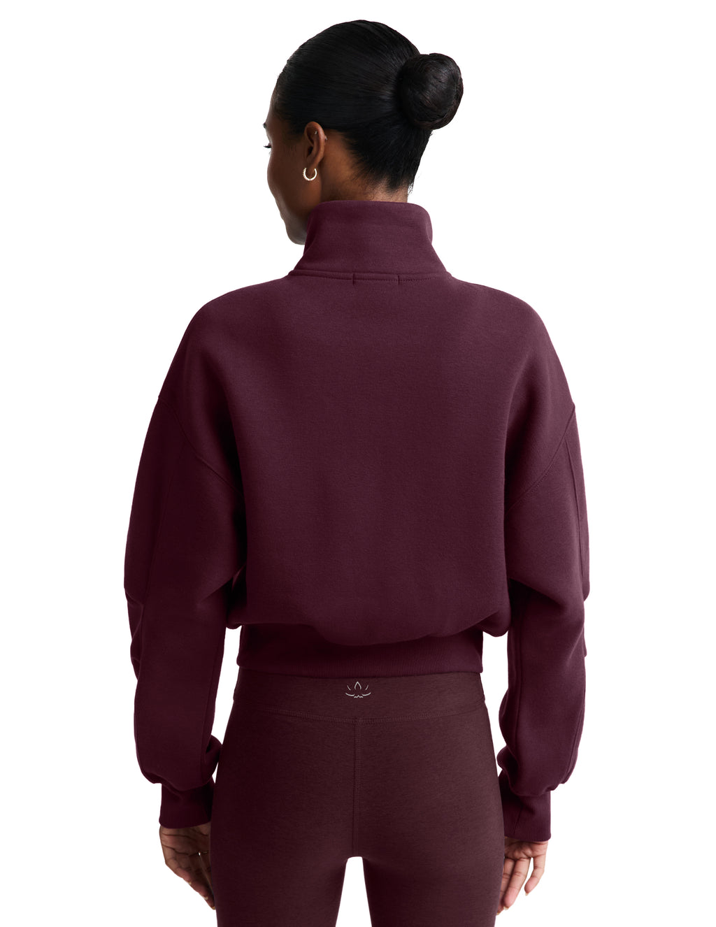 Beyond Yoga Heavyweight LuxeFleece 2.0 Double Zip Jacket (Cabernet)