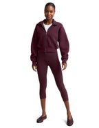 Beyond Yoga Heavyweight LuxeFleece 2.0 Double Zip Jacket (Cabernet)