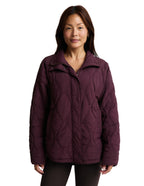 Beyond Yoga Roam Quilted Lightweight Jacket (Cabernet)