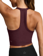 Beyond Yoga Spacedye On The Up Cropped Tank (Cabernet Heather)