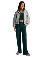 Beyond Yoga Spacedye Laid Back Wide Leg Pant (Dark Ivy Heather)