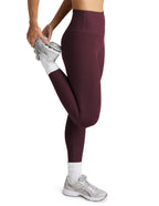 Beyond Yoga Spacedye Caught In The Midi High Waisted Legging (Cabernet Heather)