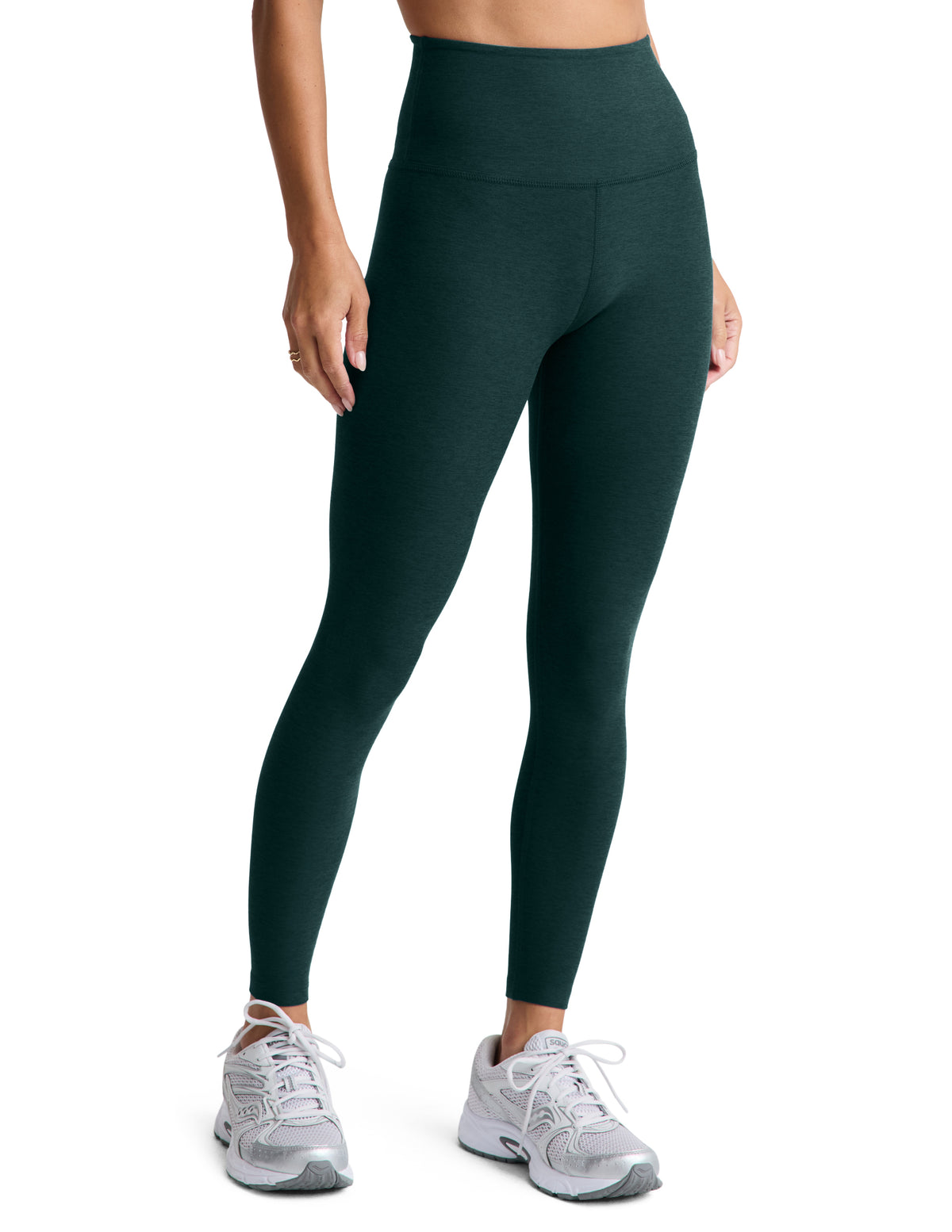 Beyond Yoga Spacedye Caught In The Midi High Waisted Legging (Dark Ivy Heather)