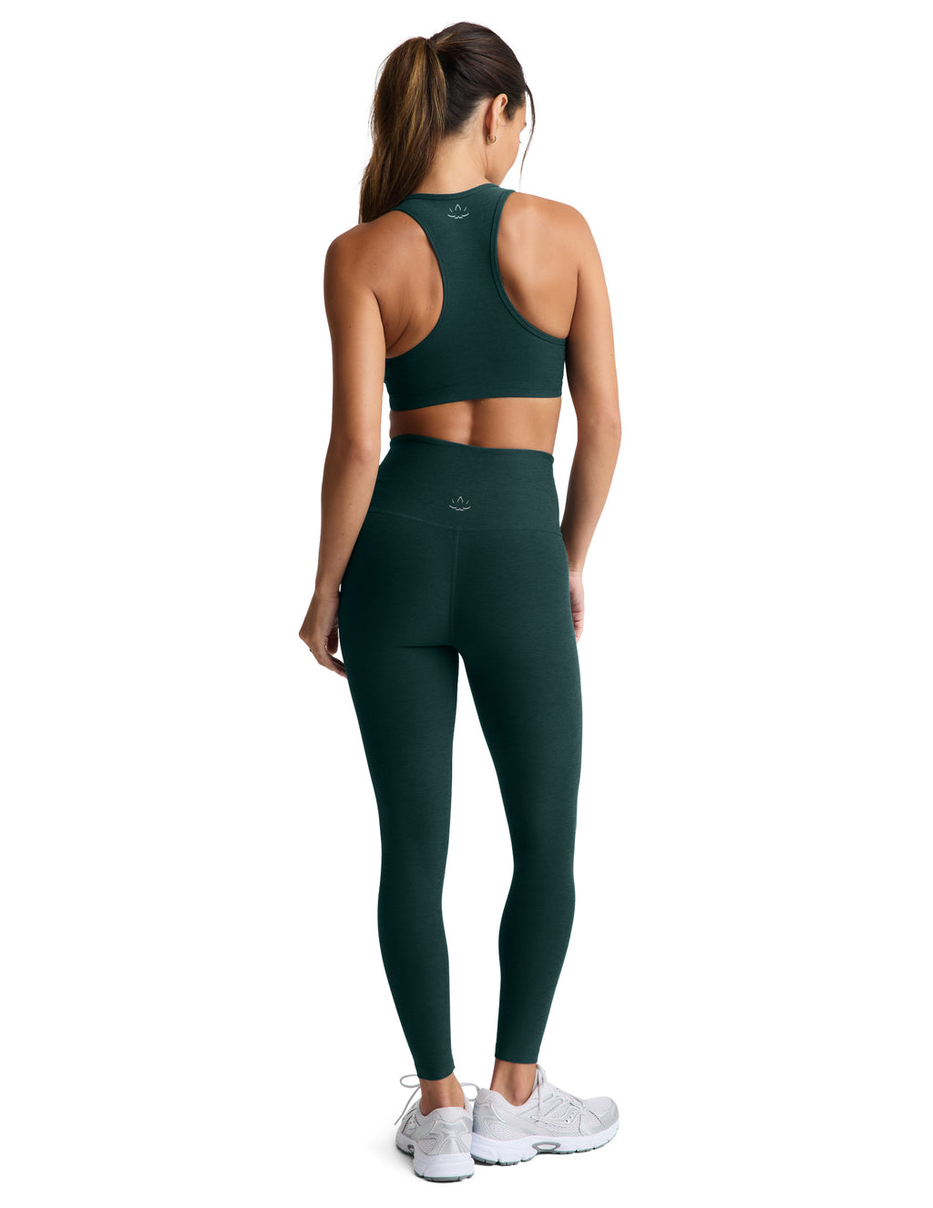 Beyond Yoga Spacedye Caught In The Midi High Waisted Legging (Dark Ivy Heather)