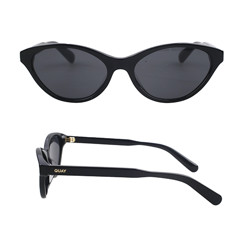 Quay Talk Nice Sunglasses (Black Smoke)