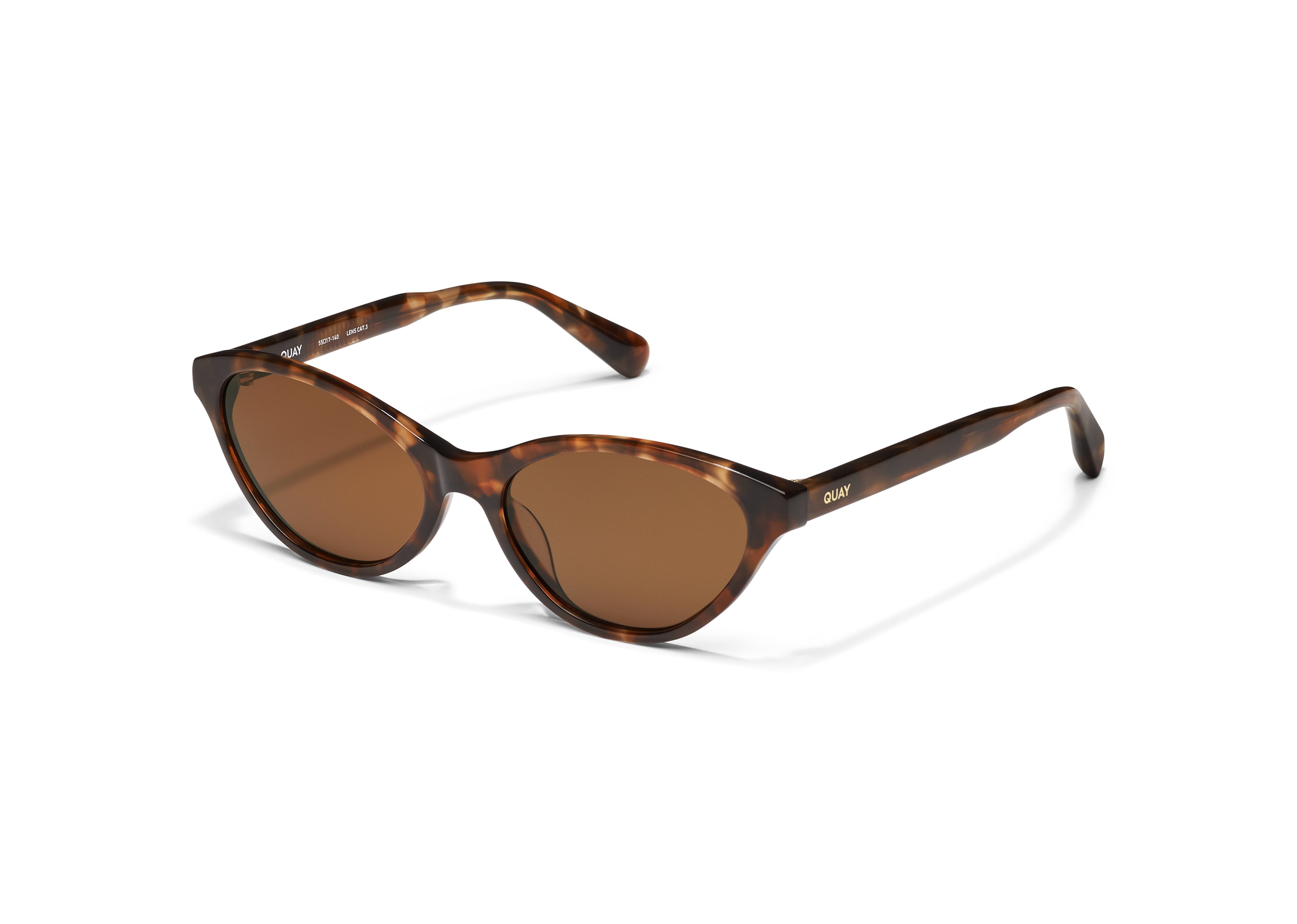 Quay  Nice Sunglasses (Amber Tort/Brown)