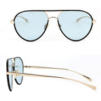 Quay Say Less Sunglasses (Amber Tort/Aqua)