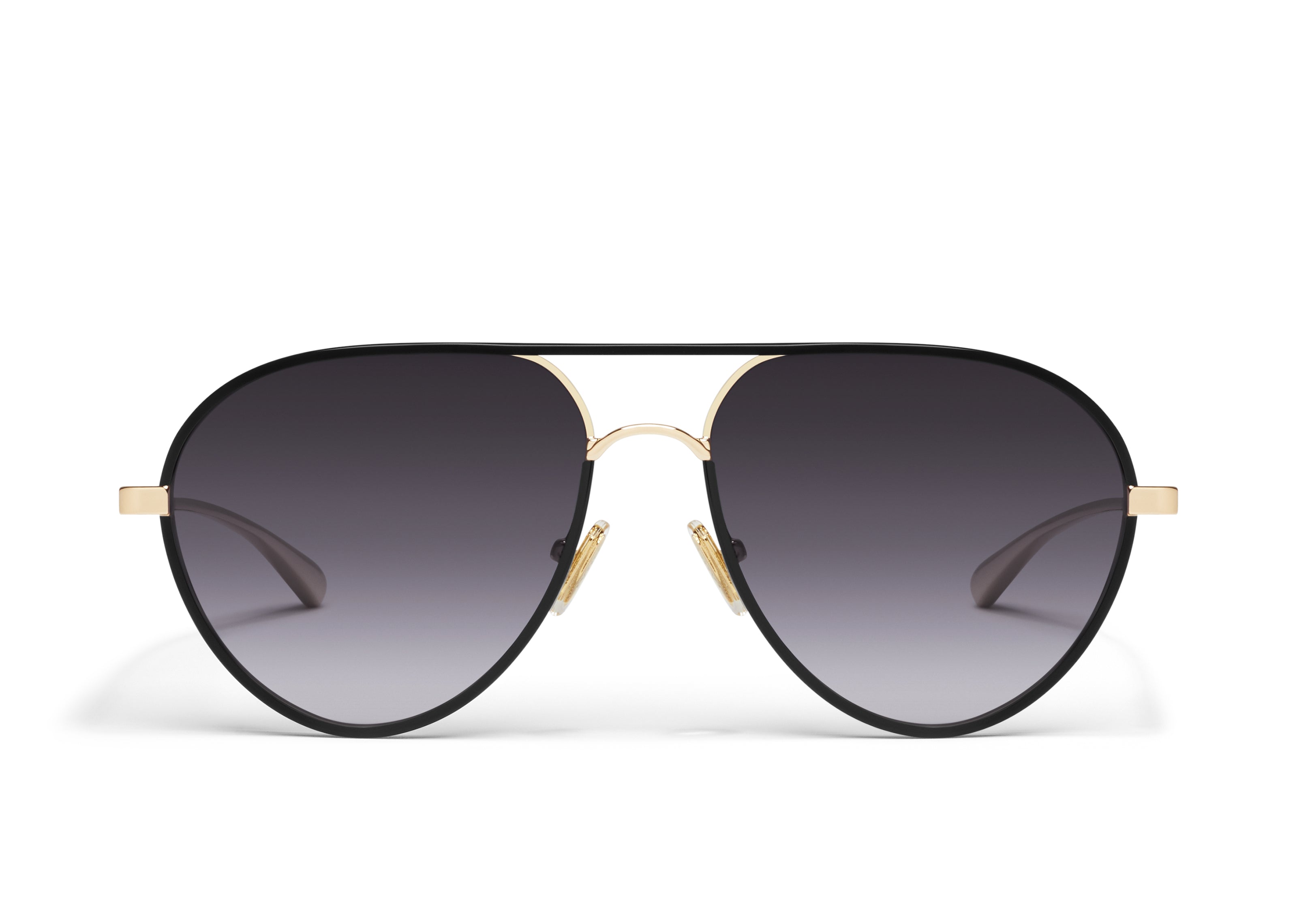 Quay Say Less Sunglasses (Black Gold/Smoke)