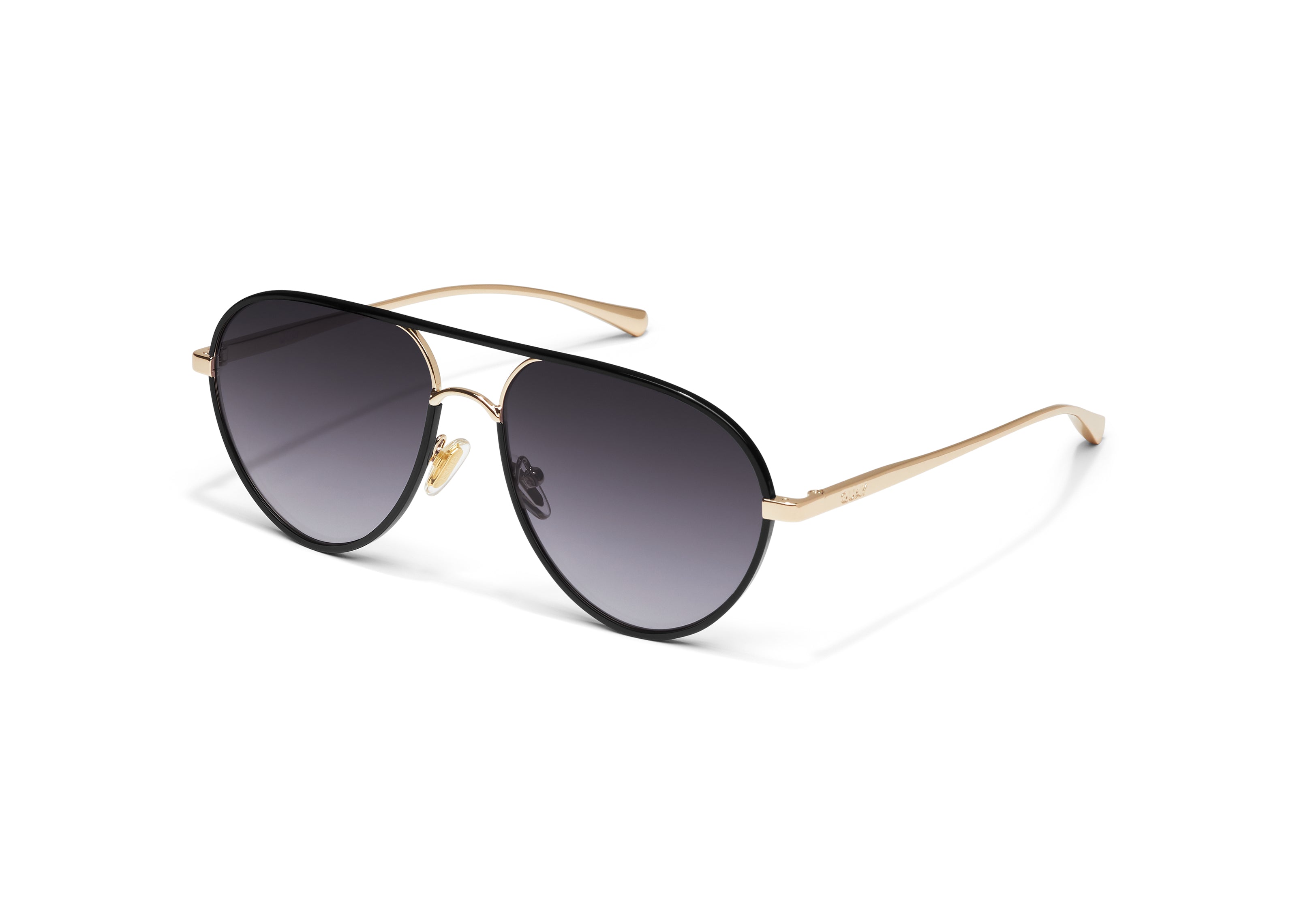 Quay Say Less Sunglasses (Black Gold/Smoke) Secondary image