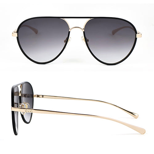 Quay Say Less Sunglasses (Black Gold/Smoke)