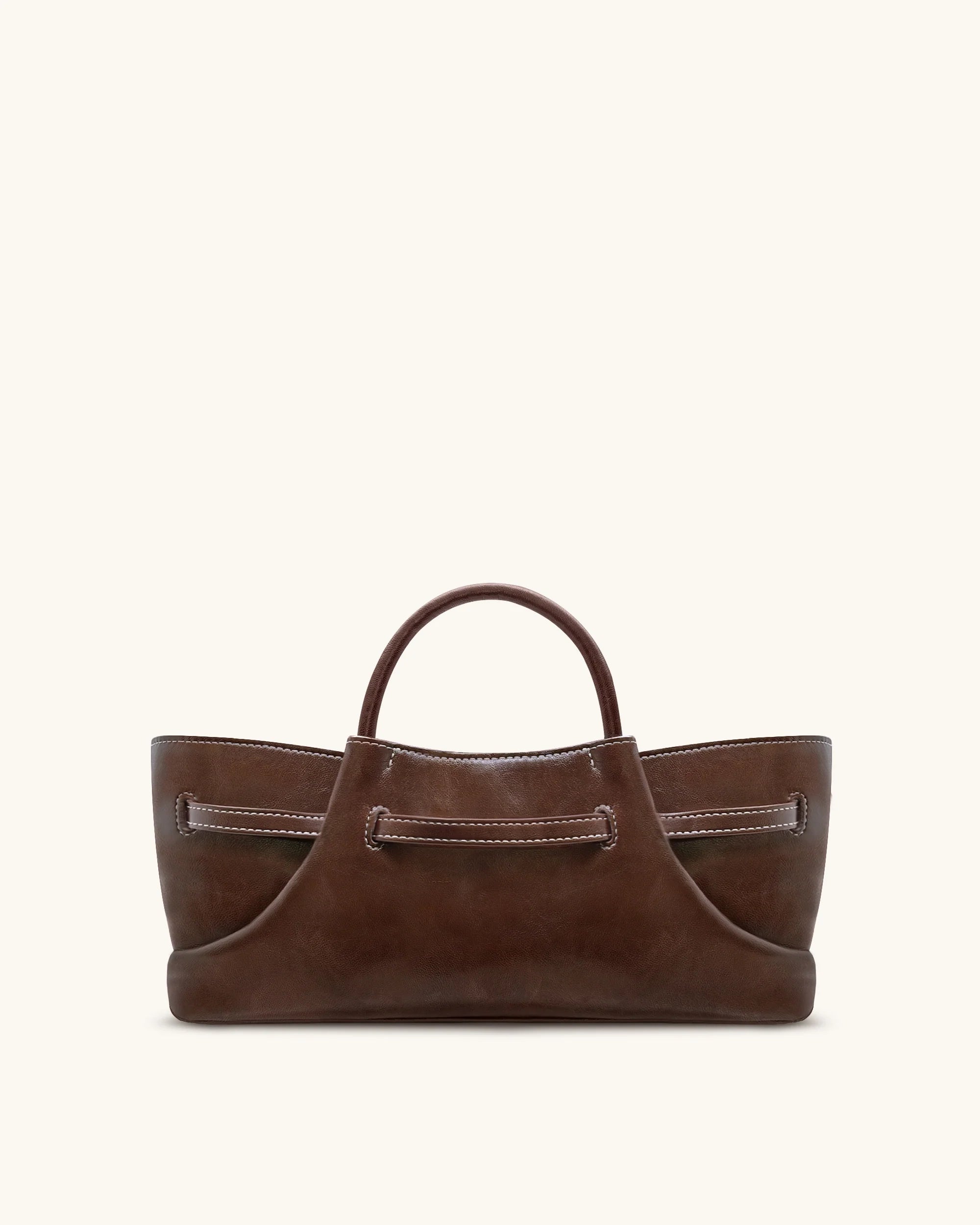 JW PEI Maeve Dachshund Metal Charm Tote Bag (Dark Brown)