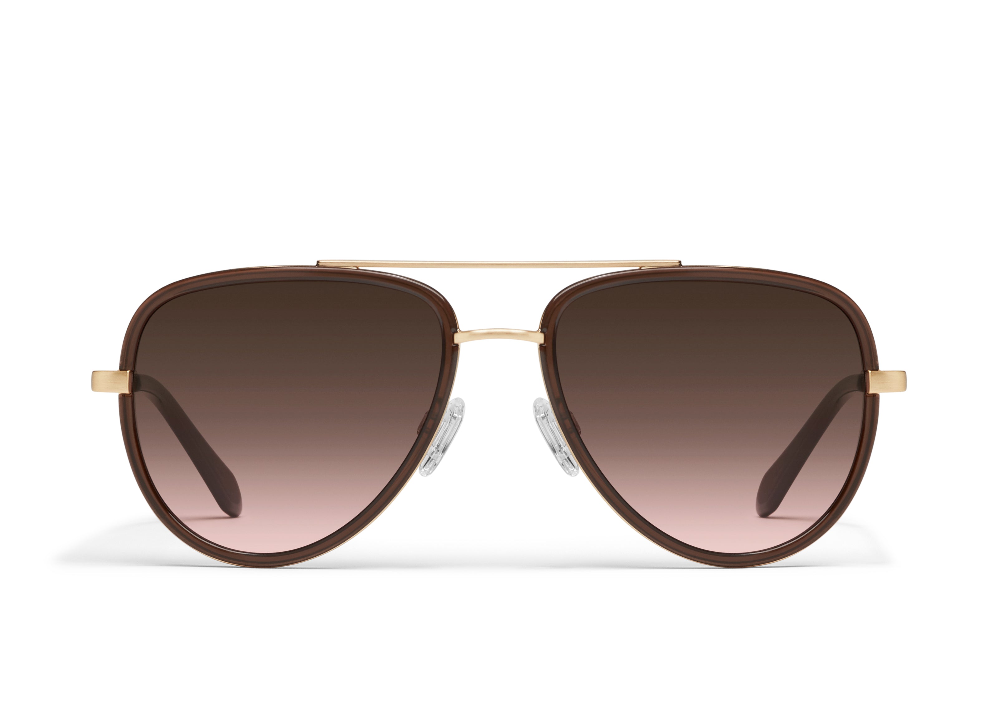 Quay All In Sunglasses (Dark Brown) Main image