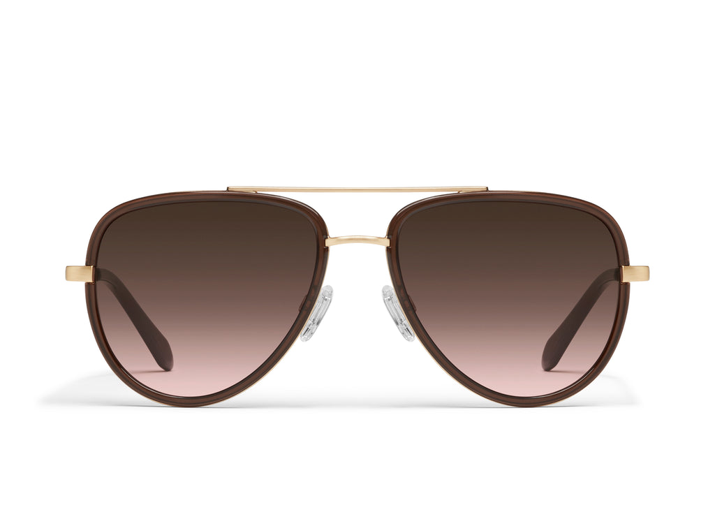 Quay All In Sunglasses (Dark Brown)