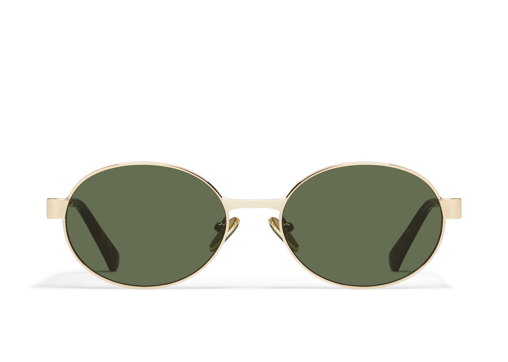 Quay Anyways Sunglasses (Gold/Green)