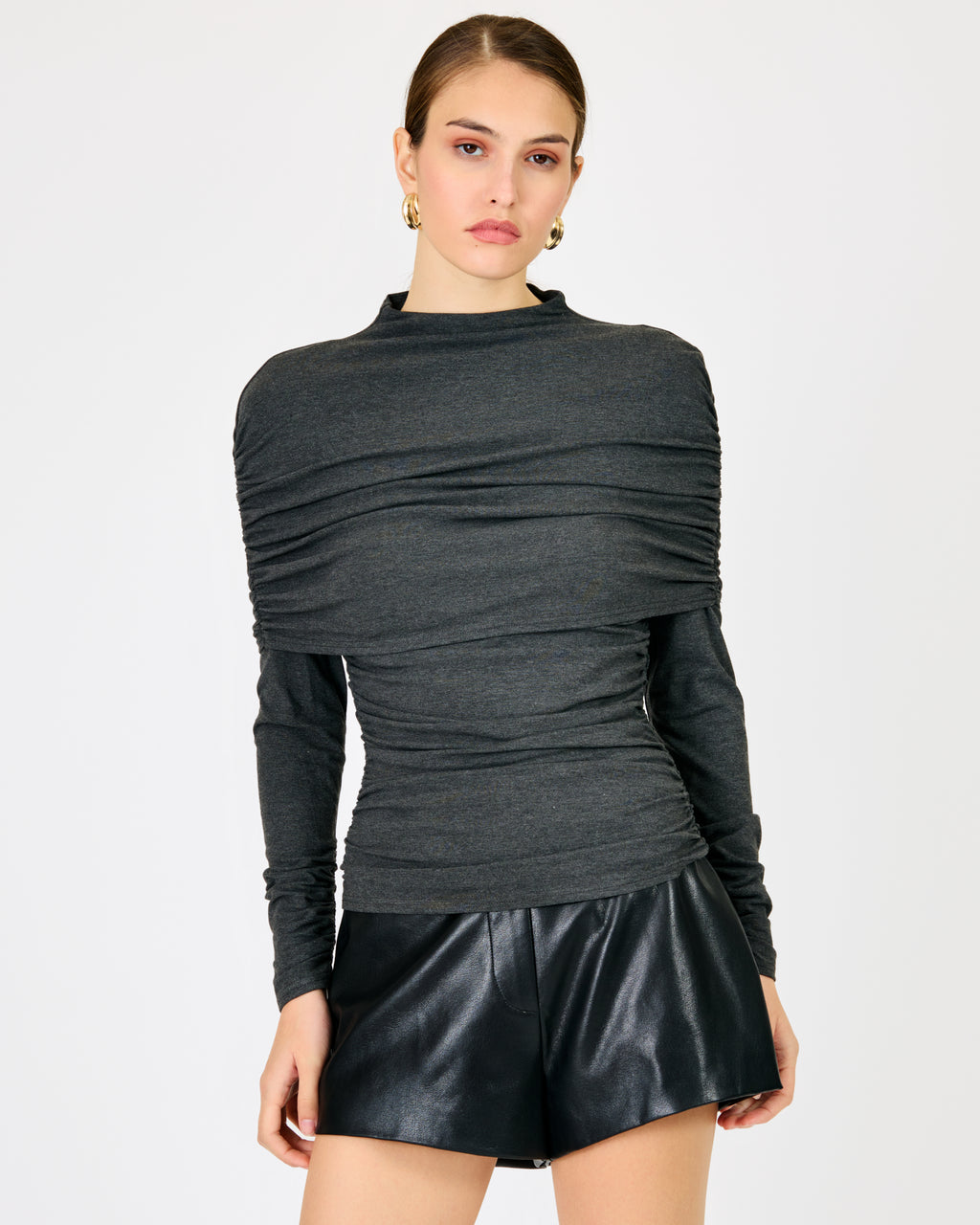 Line & Dot Noir Micro Shorts
