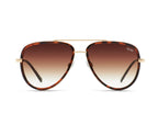 Quay All In Mini Sunglasses (Tort/Brown)