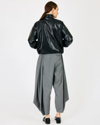Line & Dot Noir Double Layered Jacket