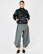 Line & Dot Noir Double Layered Jacket