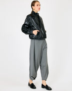 Line & Dot Noir Double Layered Jacket